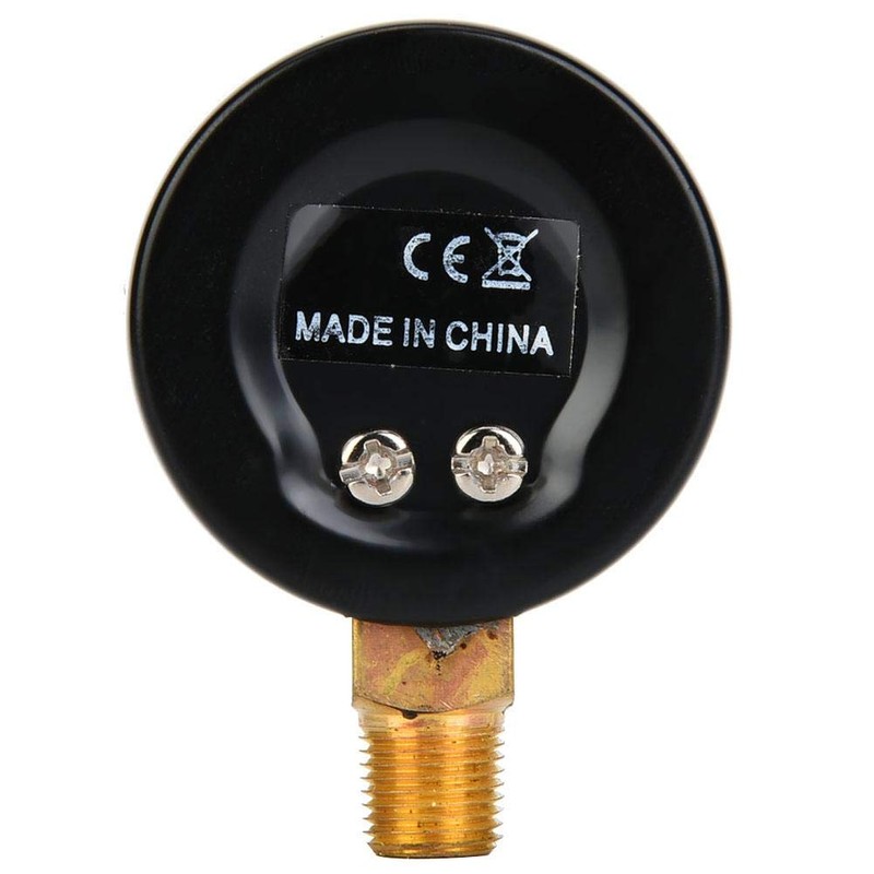 Mechanical Pressure Gauge, 1/8 Inch BSPT Pressure Gauge for Air,