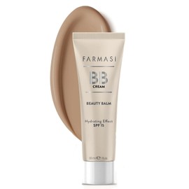 FARMASi Bálsamo De Belleza Make Up Bb Cream, Base De Maquillaje De Cobertura Total, Corrector, Crema Hidratante Bb Cream Para Todo Tipo De Piel, 1 Fl. Oz./30 Ml (Bronceado)