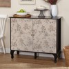 Yancorp 17.3"x118.1" Grey Beige Textured Peel and Stick Flower Wallpaper
