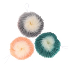 Gogogmee 3pcs Soft Exfoliating Bath Sponge Scrubber for Bathing or Bathing Catcher