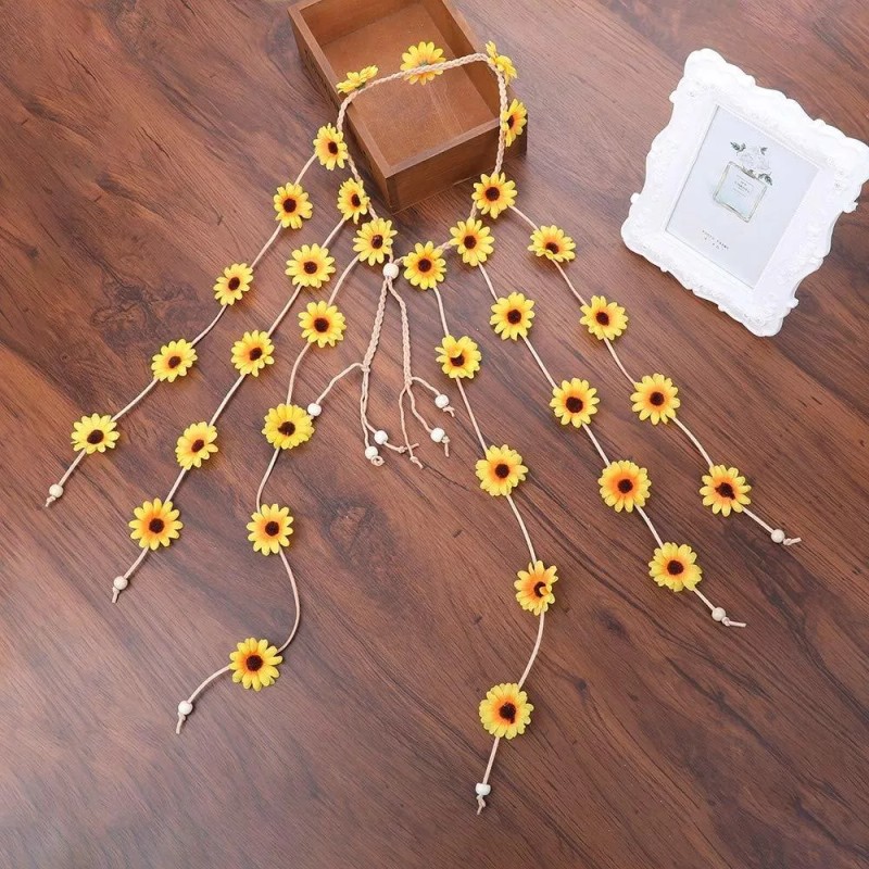 Awaytr - Diadema Hippie Con Diseño De Flores, Diseño De