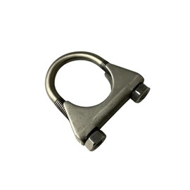 Boltza® Stainless Steel 45mm Universal Saddle Style U Bolt Clamp, Exhaust Heavy Duty Clamp with Nuts x1