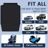 Car Seat Protector, Featuring Latch-Compatible Design with Waterproof Anti-Spill and