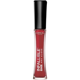 L'Oreal Paris L’Oreal Paris Makeup Infallible 8 Hour Lip Gloss, Comfortable & Hydrating Formula, Rebel Red, 0.5 fl.oz.