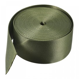 sourcing map Flat Nylon Webbing Strap 2 Inch 10 Yards Dark Green for Backpack, Luggage-rack