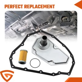 GEARZAAR Transmission Oil Filter w/ Pan Gasket For NISSAN SENTRA VERSA JF015E RE0F11A CVT