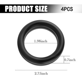 4PCS O Rings Rubber Exhaust Hangers,O Rings Muffler Hanger for Hanging and Fixing Automobile Exhausts Pipes,Universal Exhaust Hanger Rubber Car Accessories for Cars,SUVs