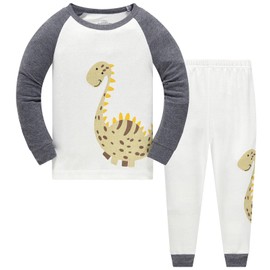 TEDD Boys Pyjamas Dinosaur Nightwear Cotton Toddler Clothes Kids Sleepwear Winter Long Sleeve Christmas Pjs Sets 2 Piece Outfit Xmas Gift 11-12 Years