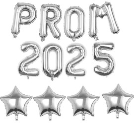 Prom Decorations 2025, Graduation Balloons Prom 2025 Star Foil Balloons Banner Graduation Party Decorations Class of 2025 Congrats Grad Party Supplies