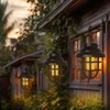 Solar Lantern Outdoor Hanging Lights,4 Pack Waterproof Decorative Solar Powered