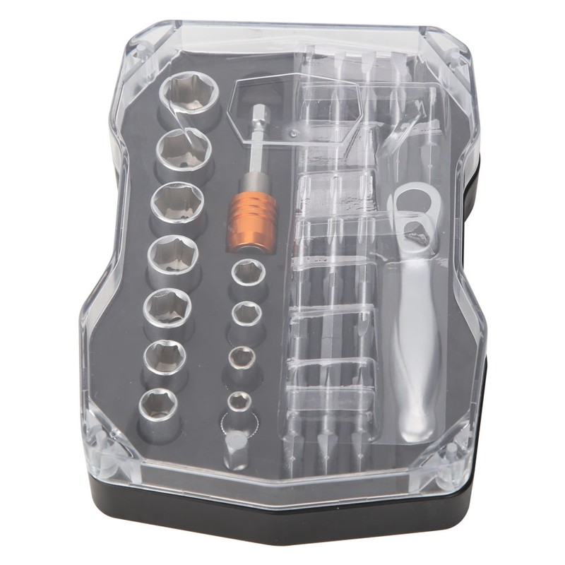 Mini Ratchet Wrench Kit Slot Star Cross Hex Screwdriver Bit