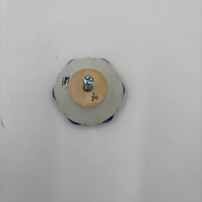 MacKenzie-Childs Mackenzie Childs Black And White Flower Power Knob