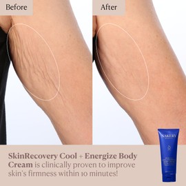 Nakery SkinRecovery Cool + Energize Cooling Body Cream, Magnesium Body Lotion for Hot Flashes, Firming Moisturizer with Menthol and Caffeine, Calming Skincare for Women 50+, Made in USA