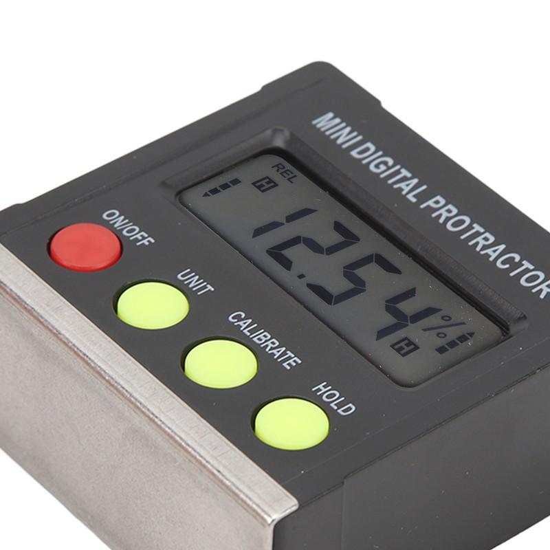 Digital Angle Finder Gauge High Accuracy 4 Botton Electronic Level