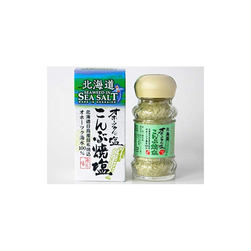 Okhotsk Seawater 100% Konbu-Yaki Salt, 1.9 oz (55 g)