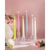Stmarry Multicolored Pastel Flameless Taper Candles with Remote and Timer,