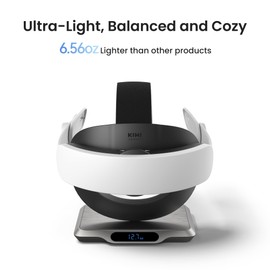 KIWI design K4 Boost Battery Head Strap for Meta Oculus Quest 3/3S, Adjustable VR Headband Accessories with Dual Charge, Extend Playtime & Reduce Facial Stress