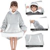 IvyH Oversized Wearable Blanket Hoodie, Fleece Blanket Hoodie for Girls