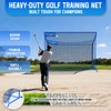 10x7ft Golf Net w/Extra Striking Net, Heavy Duty Golf Hitting