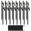 16Pcs Tent Stakes, 12in Heavy Duty Tent Stakes with Storage