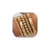 LXSSLY 5Pcs Gold Bangles Bracelets Set for Women,14K Gold Plated