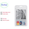 YOUOWO 1 Pack ID Badge Holder with Black Lanyards Neck