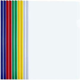 20pcs Clear Report Covers with Sliding Bar, Clear Report Covers for A4 Paper, Plastic Report Binder, Resume Covers Presentation Folders File Binder for School and Business (A4-20Pcs)