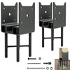 PUXILEM 2PC 4x4 Post Anchor Heavy Duty Post Base for