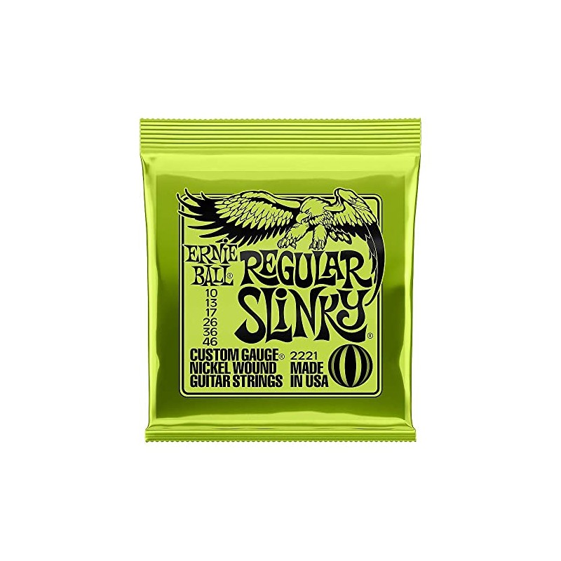 Ernie Ball 12 juegos 2221 cuerdas regulares con púas