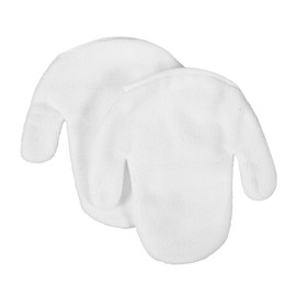 SAFIGLE 1 Pair Exfoliating Gloves for Face Cleansing Mitts for Deep Pore Cleansing Gentle Makeup Removal for Home and Travel Soft Cotton Material