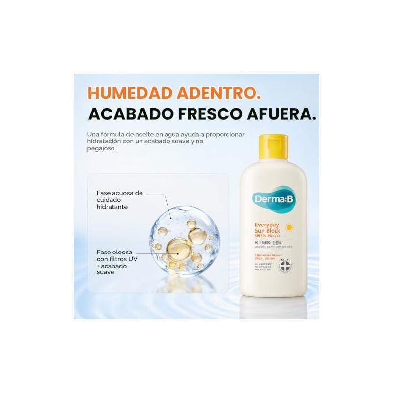 Derma B Everyday Sun Block Protector Solar De Gran Tamaño