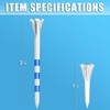 CHAMPKEY Original Plastic Golf Tees 100 Pack | 85 Driver