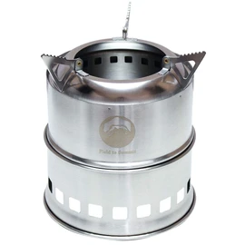 Field to Summit Flame Stove, OFBSTOVE Wood Stove, Camping Stove, Bonfire Stand, Lightweight, Compact, Secondary Burning, Portable, Substove, Stainless Steel, Trivet, Mini Tool, Heat Efficient, Portable
