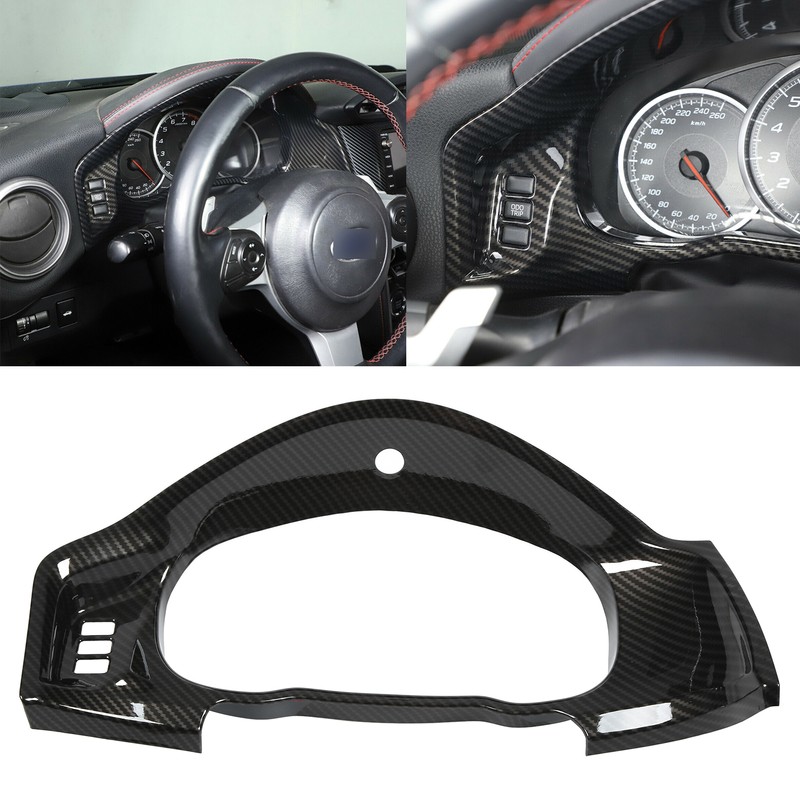 Car Central Control Dashboard Cover Carbon Fiber Style Replacement for