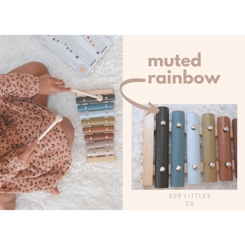 Our Littles Co Neutral Xylophone Instrument | Montessori Musical Toy