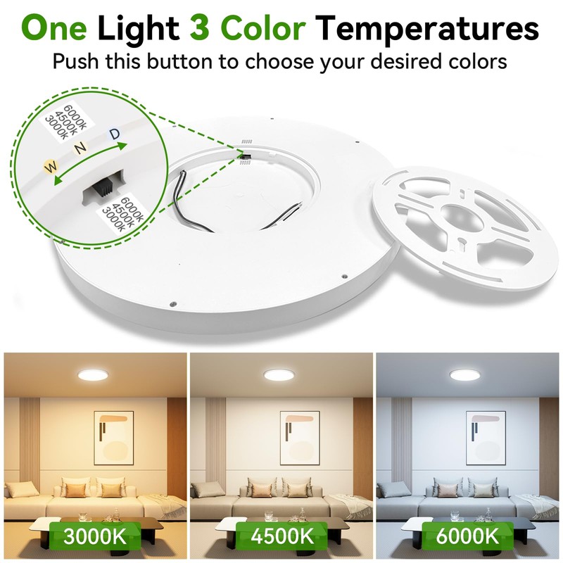 LZHOME LED Ceiling Light, 2800LM Super Bright 9 Inch Led
