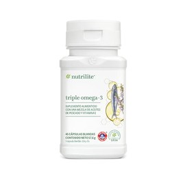 Vitaminas Omega 3 Plus Nutrilite 30 Capsulas EPA, DHA, A diferencia de los demás Omega, el de Nutrilite tiene 5 filtraciones moleculares con lo cual se asegura que es el más puro y sin contaminantes que existe.