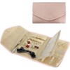 Roll Foldable Portable Jewellery Storage Bag, 1Pc Travel Jewelry Organizer Roll Foldable Jewelry Case, Roll Foldable Jewelry Case Portable Jewellery Bag,Foldable Jewelry Organize Roll for Girls Women