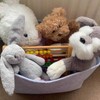 Light Grey Felt Storage Basket, Foldable Felt Storage Box, Felt
