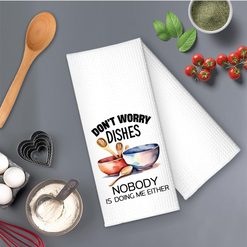 RZHV Don't Worry Dishes Nobody is Doing Me Either Kitchen