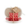 DEMDACO byDesign Serving Holiday Red and White Sponge 3x5 Inch,