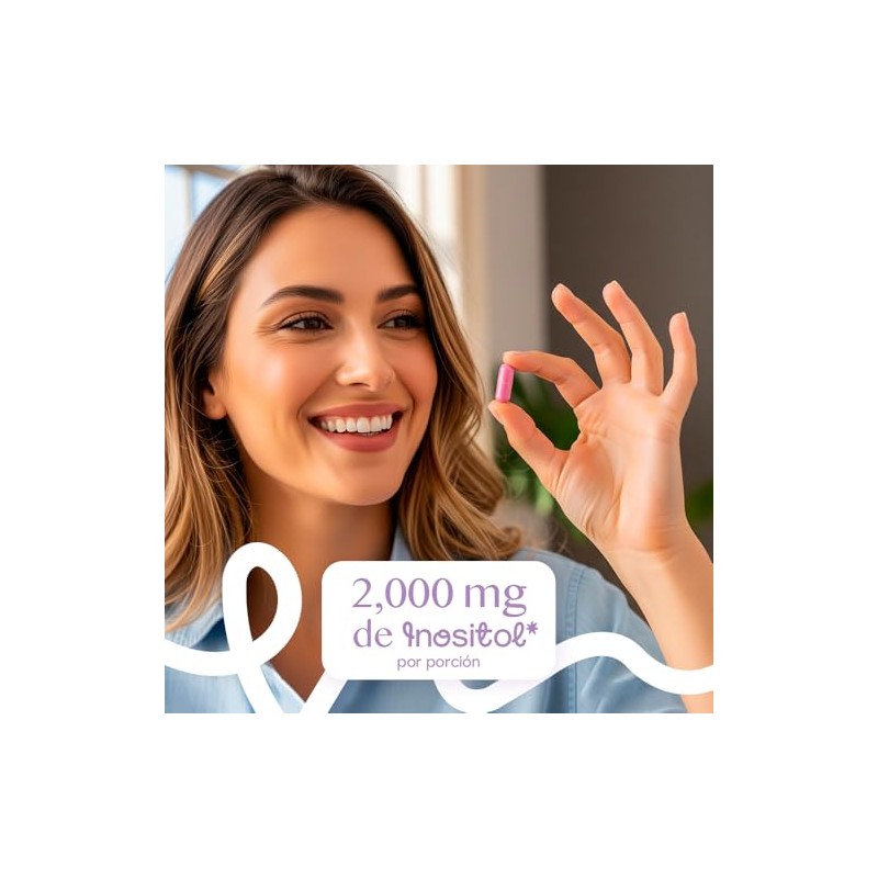 Pinkv Suplemento Inositol Dim Chiro Marigold Ácido Fólico Cápsulas 800