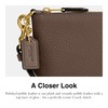 COACH Small Wristlet, B4/Dark Stone