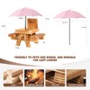 Gnodary Squirrel Feeder with Umbrella, Squirrel Feeders for Outside, Squirrel