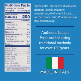 De Cecco Orecchiette No. 91 Pasta, 16 Oz, Authentic, Slow Dried, Made with Durum Wheat, Versatile Pasta for Sauces & Recipes, Made in Italy
