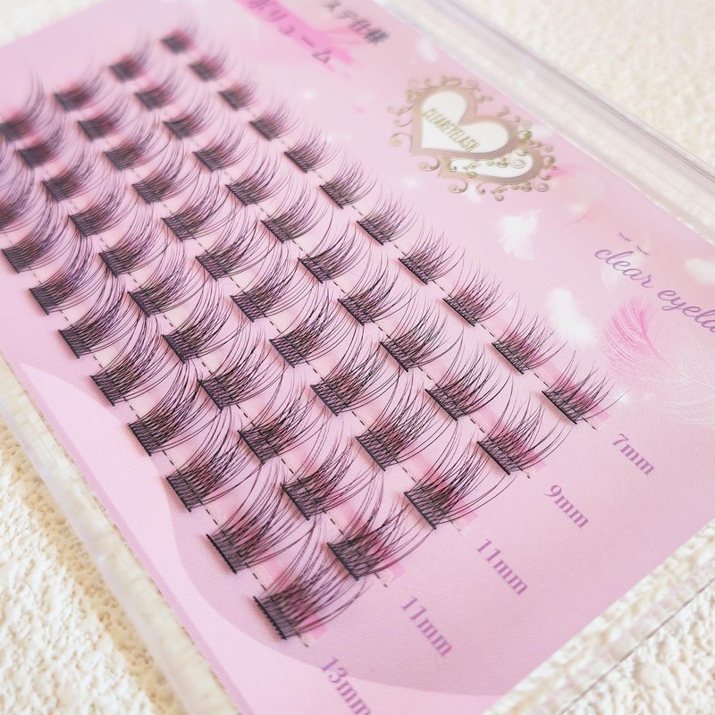 CLEAREYELASH Partial False Eyelashes, Large Capacity, 55 pcs, Korea, Natural,