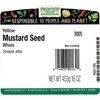 Frontier Co-op Yellow Mustard Seed Whole 1lb Kosher Non-GMO India