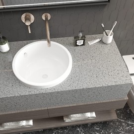 VEELIKE Grey Granite Kitchen Countertop Peel and Stick Waterproof Marble Contact Paper for Countertops 354''x32'' Wide Laminate Countertop Sheets Adhesive Counter Top Covers for Bathroom Powder Room