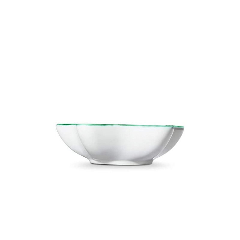Gmundner Keramik Manufaktur 0324SAST14 Green Deer Star-Shaped Bowl 14 cm