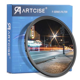 ARTCISE Cross Filter, 6 Lines, 3.0 inches (77 mm), Starlight Effect, Filter, Light Strip, For Night Scene Shooting, Star Filter, SLR Filter, Mirrorless Compatible, 3.0 inches (77 mm)